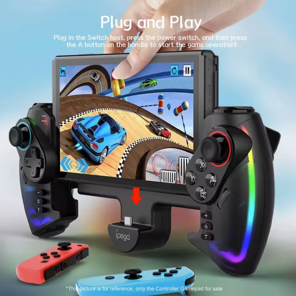 Bilişim Burada SW777 Gamepad RGB ışık gerdirilebilir el oyun denetleyicisi İç Kablosuz Wireless Bluetooth Oyun Kolu Anahtarı 
